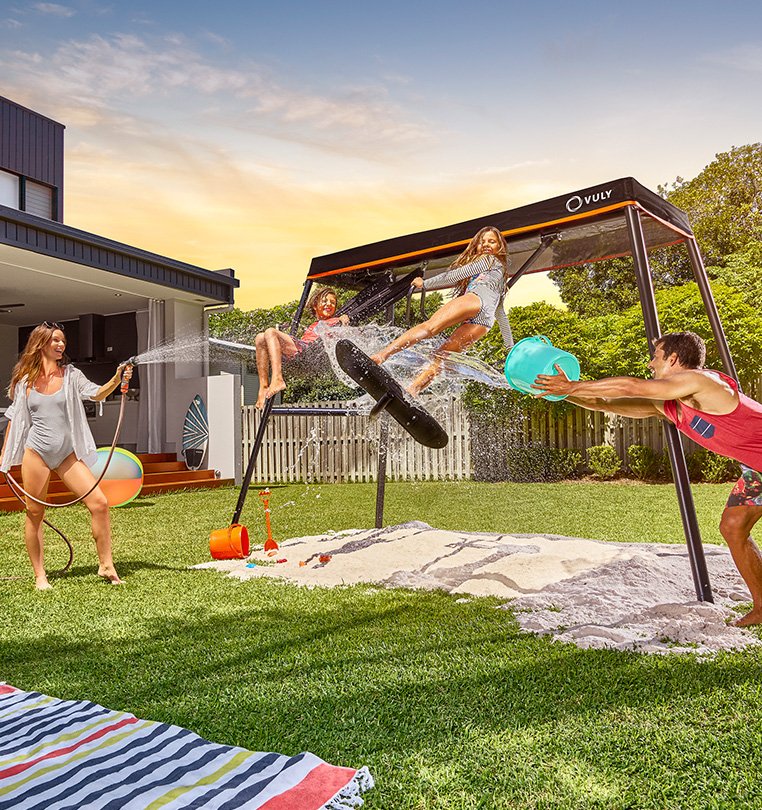 swing sets with trampolines