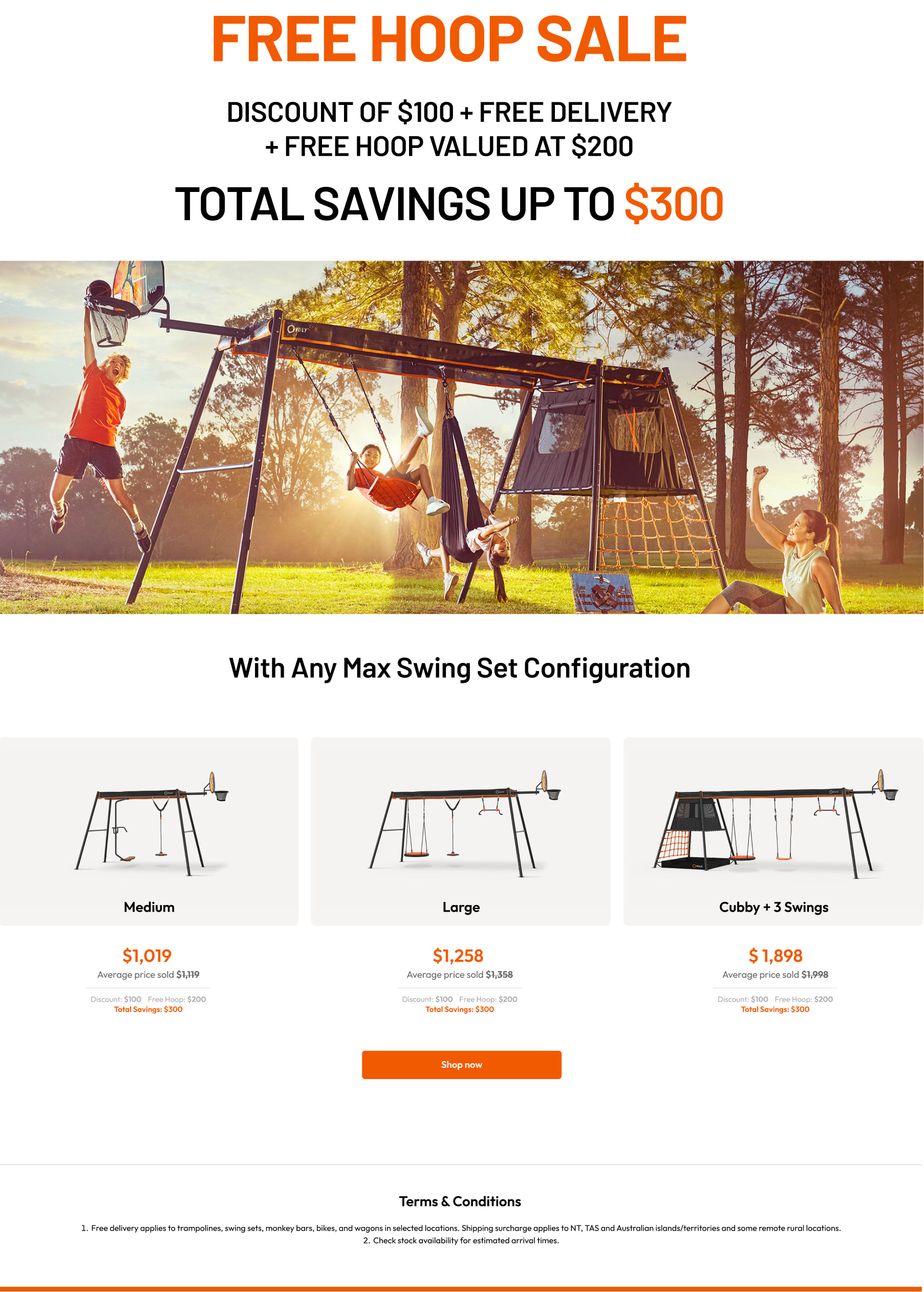 Swing Sets Promotion