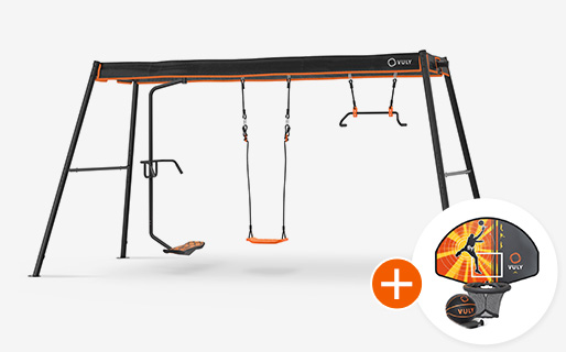 Max Large Swingset +3 Swings (spin360, seat, monkey)